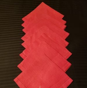 Horchow hemstich linen napkins